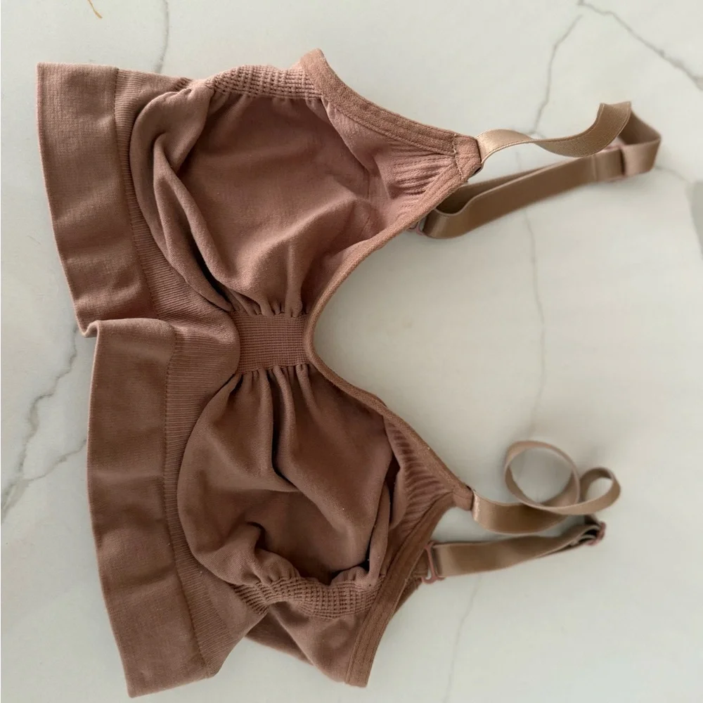 SKIMS Seamless Sculpt Bralette Sienna Nude Tan Size S - Picture 2 of 3